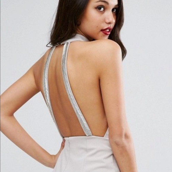 NWOT ASOS pencil dress w/ embellished back straps - Picture 3 of 8